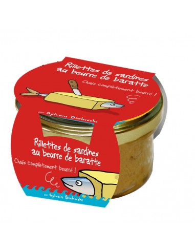 Rillettes de sardines au beurre de baratte 90g