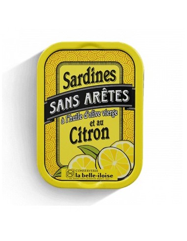 Sardines sans arêtes au citron et huile d'olive