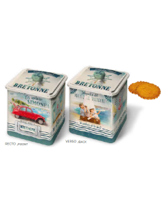 Caramels au beurre salé de Bretagne 130g Boîte collector Voyage