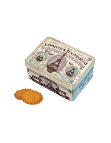 Galletas de mantequilla de bretaña 130g caja Exposición Paris