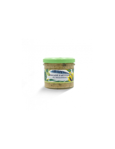 Artichoke concasse with mackerel