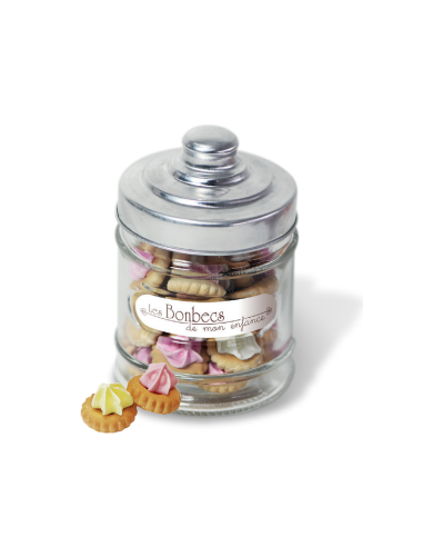Pomponette" meringue biscuits 75g Glass jar