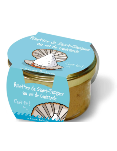 Rillettes of scallops with salt from Guérande 90g