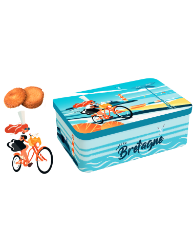 Brittany butter biscuits and pallets 300g Bigouden box