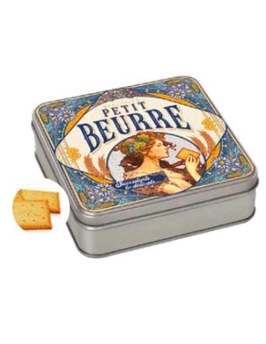 Galletas de mantequilla "Petit Beurre" 140g Caja Vintage