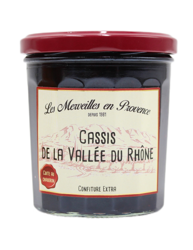 Blackcurrant Jam from the Rhone Valley - 370gr Les Merveilles en Provence