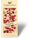 Tableta de Chocolate gourmet - BLANCO FRAMBUESA
