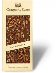 Tableta de Chocolate gourmet - LECHE - NUEZ DE PECAN caramelizada
