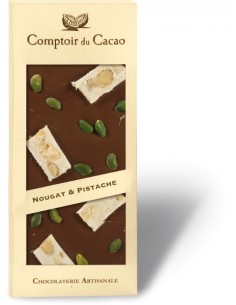 Tableta de Chocolate gourmet - NEGRO - NOUGAT de montélimar