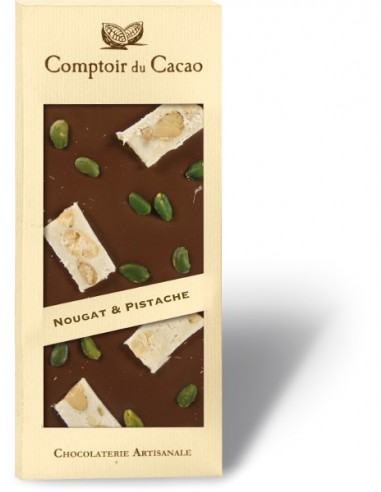 Barra de Chocolate Gourmet - PRETO - NOUGAT por montélimar