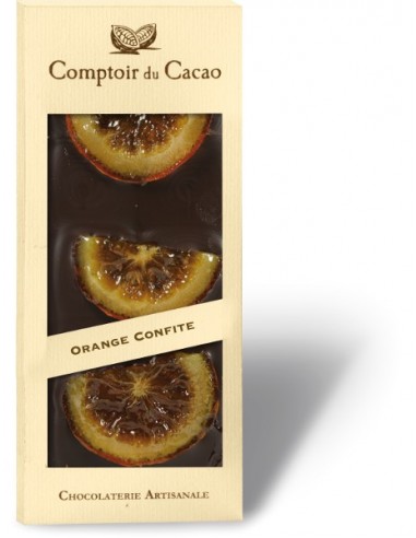 Barra de Chocolate Gourmet - PRETO - LARANJAS