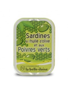 Sardines aux poivres verts