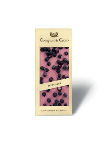 Tableta de Chocolate gourmet - RUBÍ - ARÁNDANOS