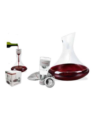 Decanter and aerator set