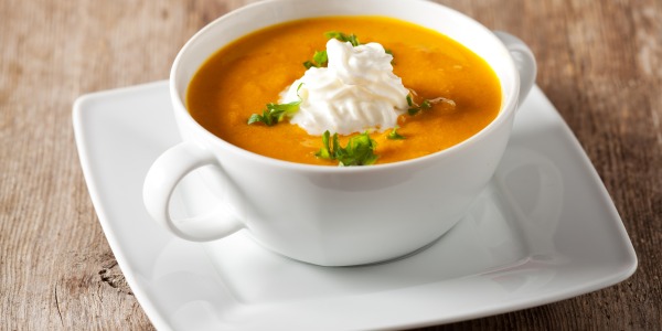 Pumpkin Soup with Goat Cheese – Hot Autumn Recipe